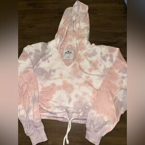 Hollister Cropped Tie-Dye Hoodie